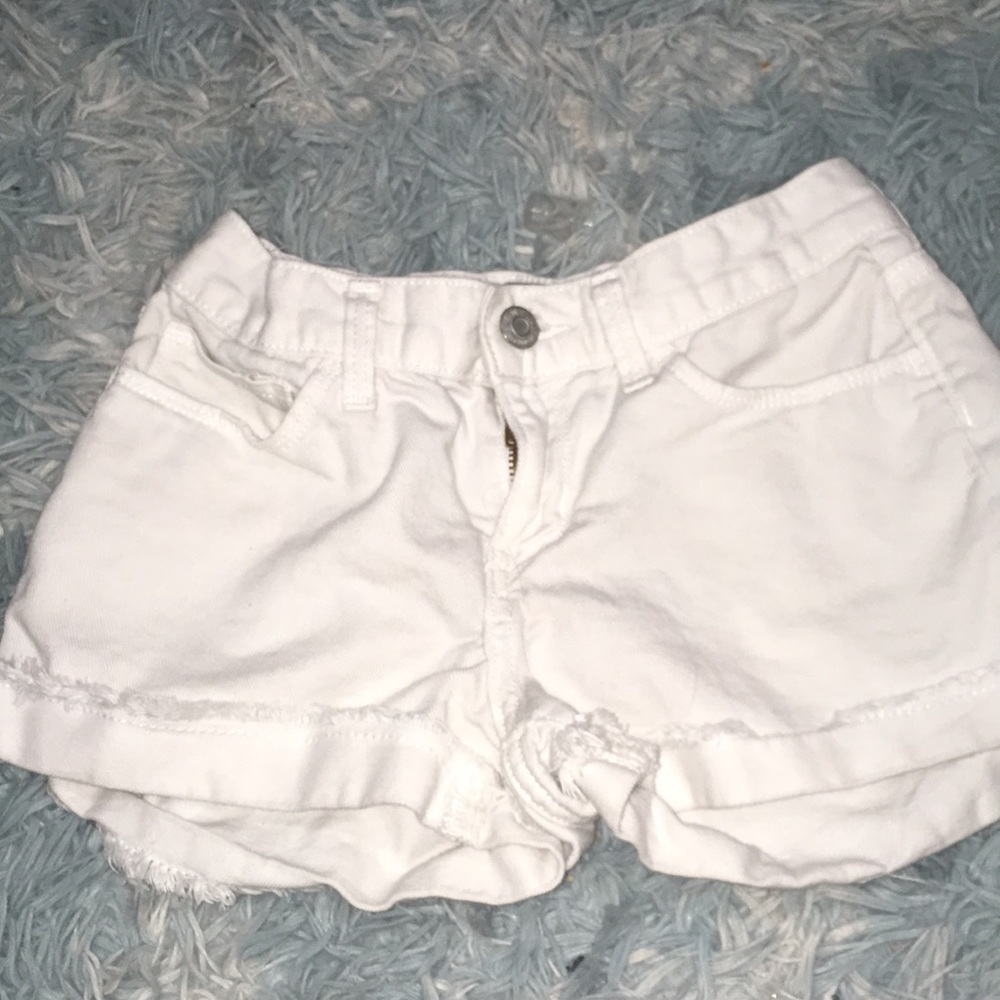 White girl shorts
